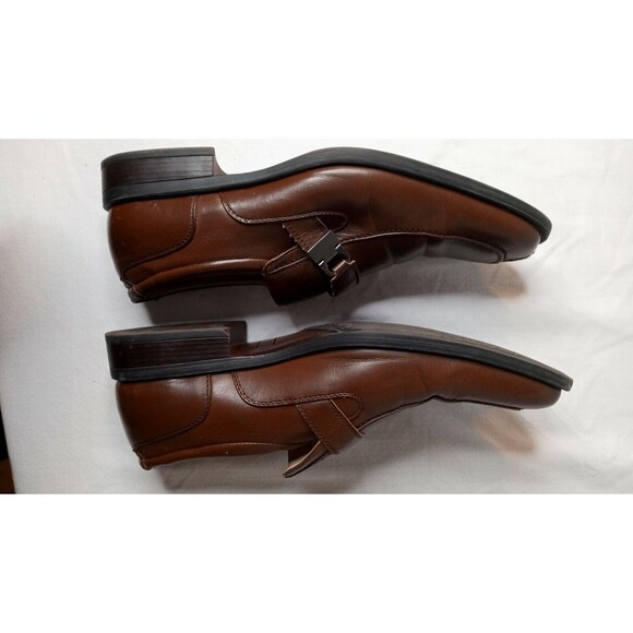 Adolfo Dress Shoes Brandy Brown Leather Penny Loafer Men\'s sz 9.5 US main image 6